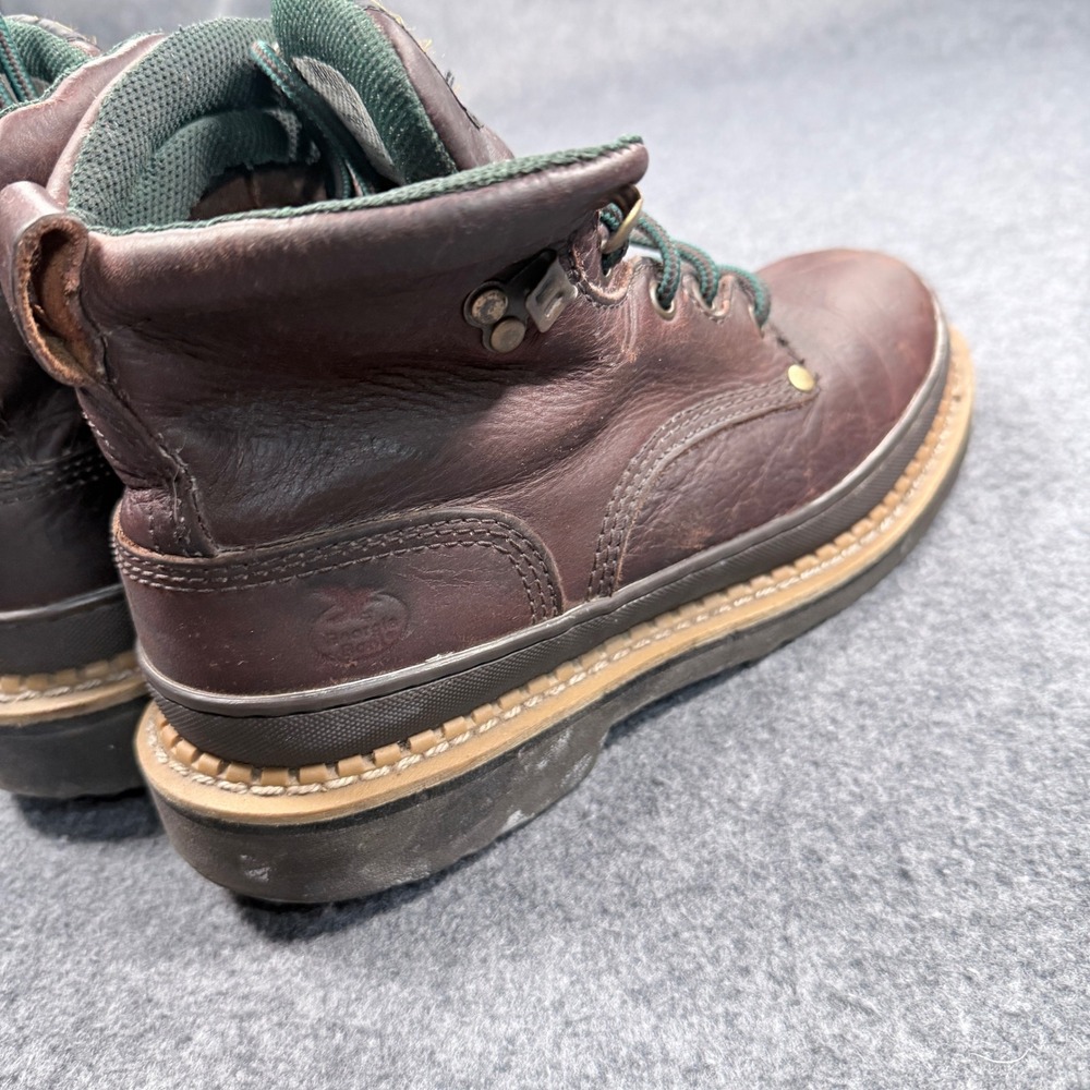 Georgia Giant Mens 6 Inch Leather Work Boots Brown G6274 Size 10 M - Picture 3 of 7
